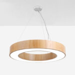 Adjustable Height 800mm 1000mm LED Circle Ring Pendant Light Acrylic Ceiling Lighting for Home Office Gym Staircase 220V Input - Image 2