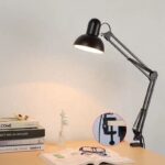 Home Office Study Working Table Adjustable Folding Lamp American Iron Computer Desk Lamp Reading Lamp with Clip - Image 4