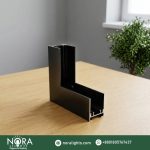 Magnetic Aluminum Profile Surface-Mounted Corner Track Connecting Rail | NORA Lights